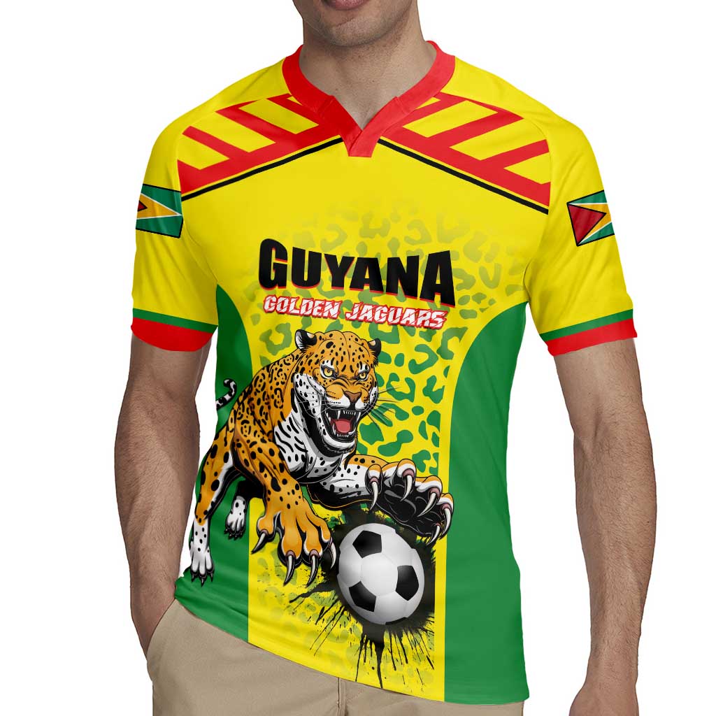 Custom Football Guyana Rugby Jersey Golden Jaguars