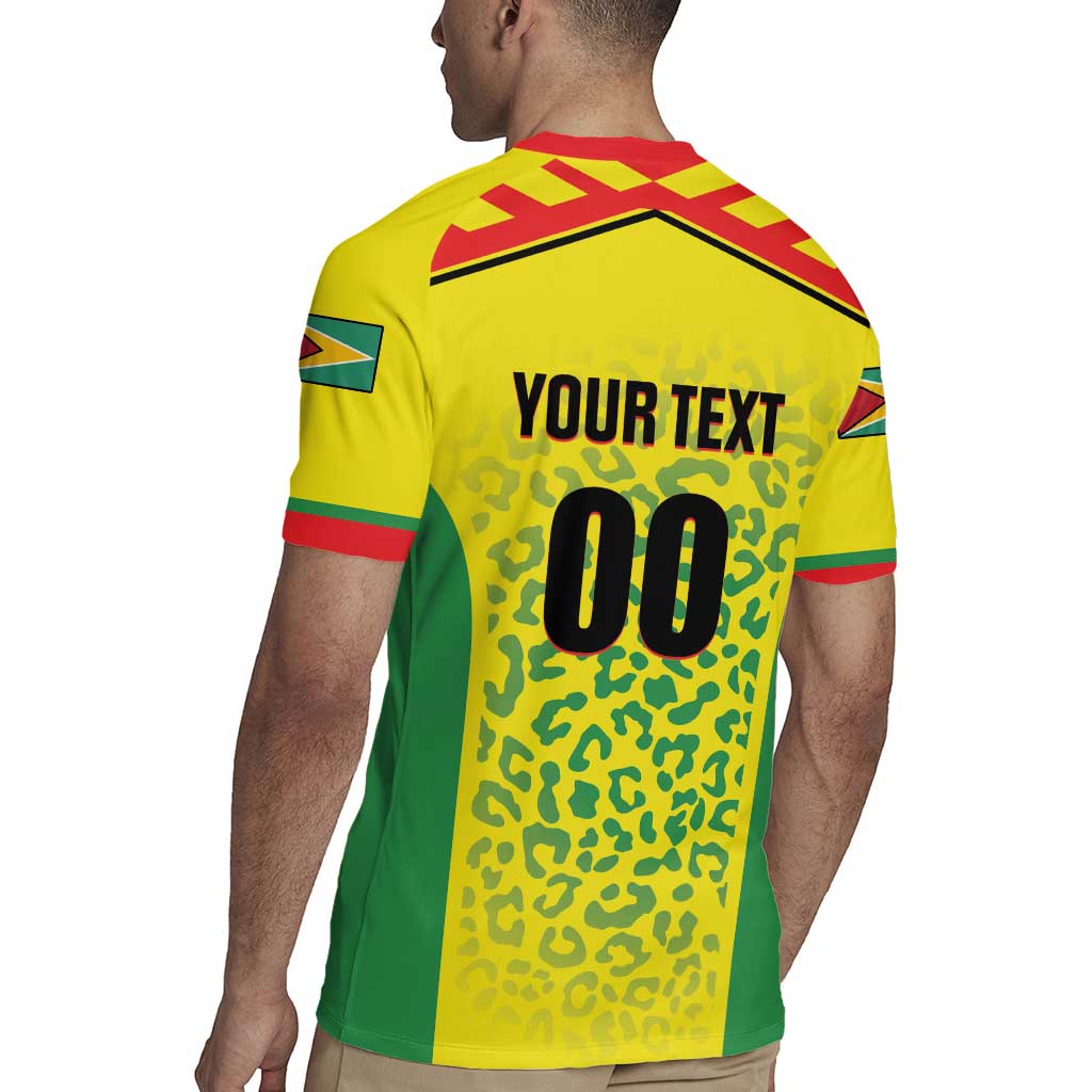 Custom Football Guyana Rugby Jersey Golden Jaguars