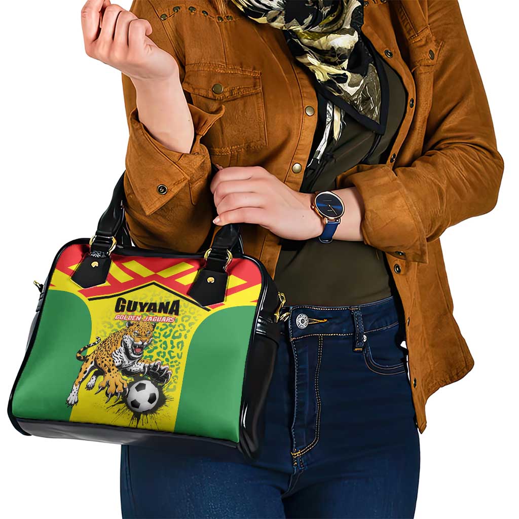 Football Guyana Shoulder Handbag Golden Jaguars
