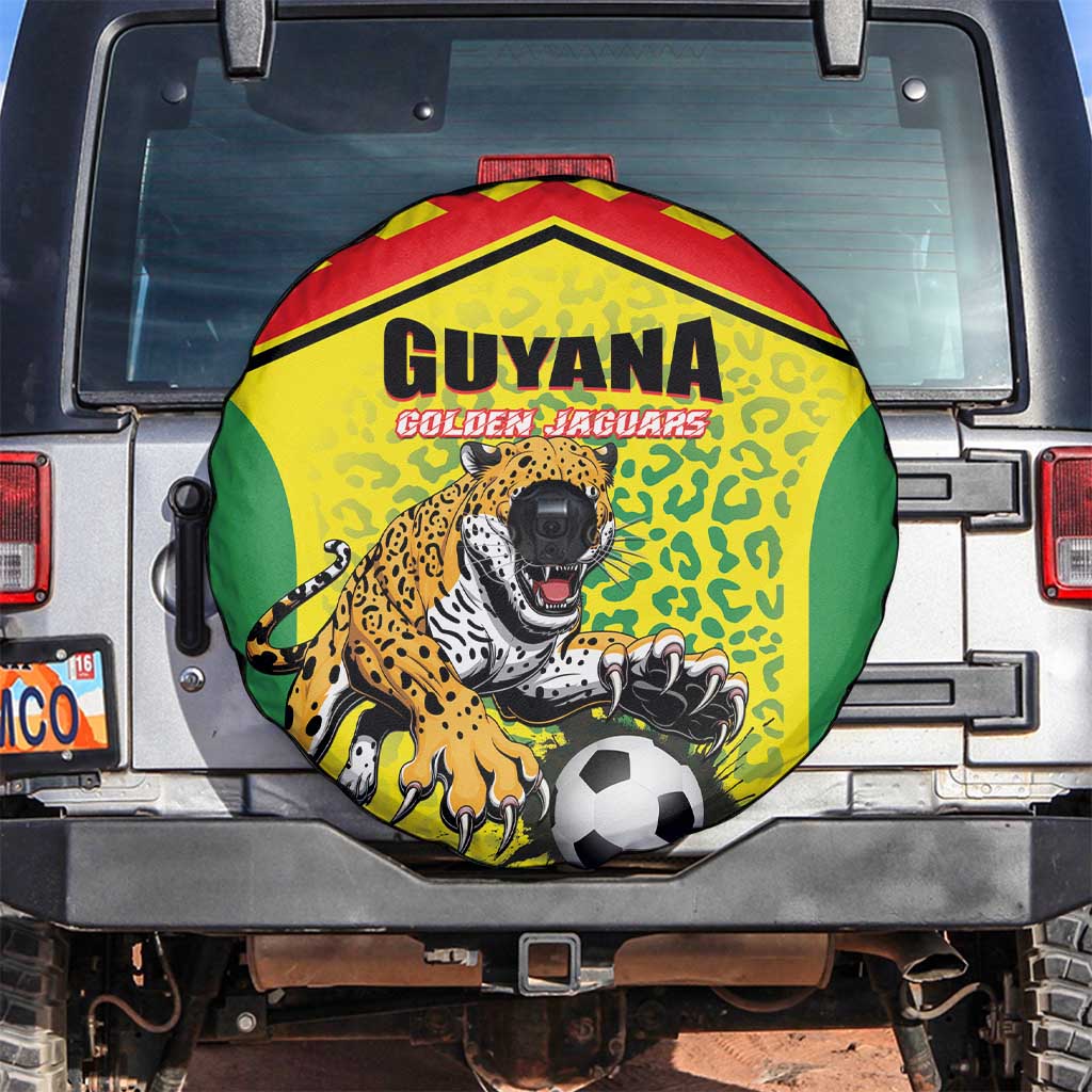 Football Guyana Spare Tire Cover Golden Jaguars