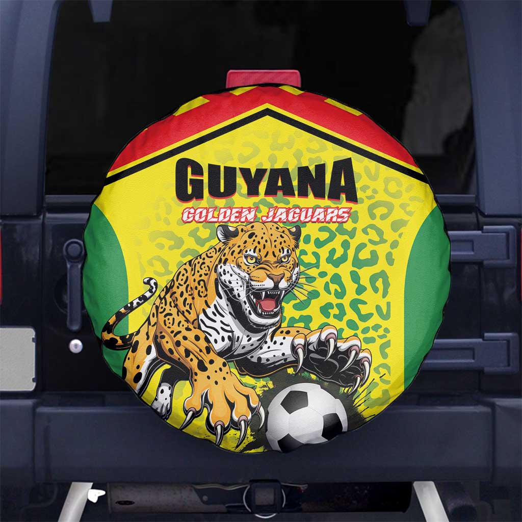 Football Guyana Spare Tire Cover Golden Jaguars