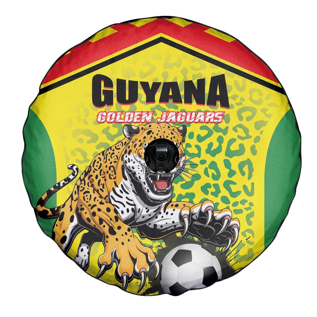 Football Guyana Spare Tire Cover Golden Jaguars