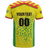 Custom Football Guyana T Shirt Golden Jaguars