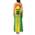 Custom Football Guyana Tank Maxi Dress Golden Jaguars