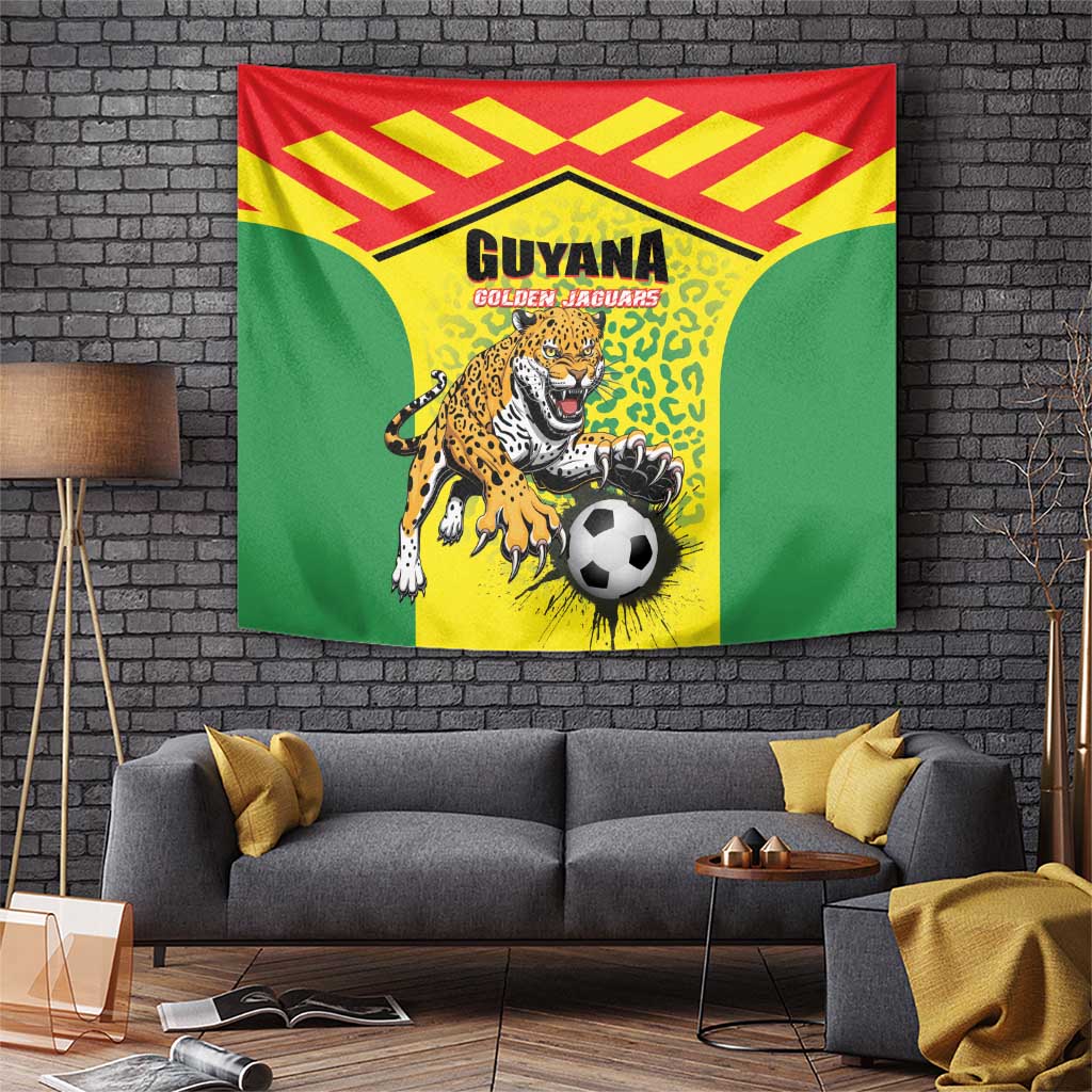 Football Guyana Tapestry Golden Jaguars