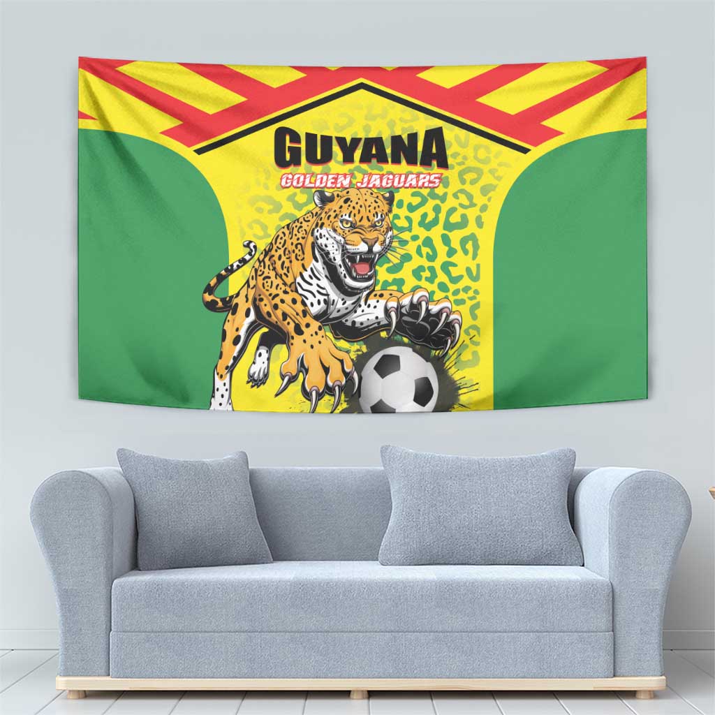 Football Guyana Tapestry Golden Jaguars