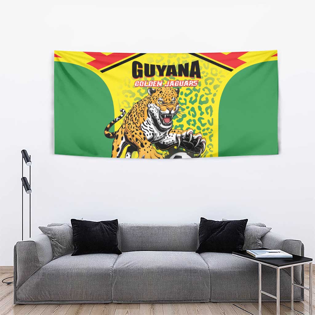 Football Guyana Tapestry Golden Jaguars