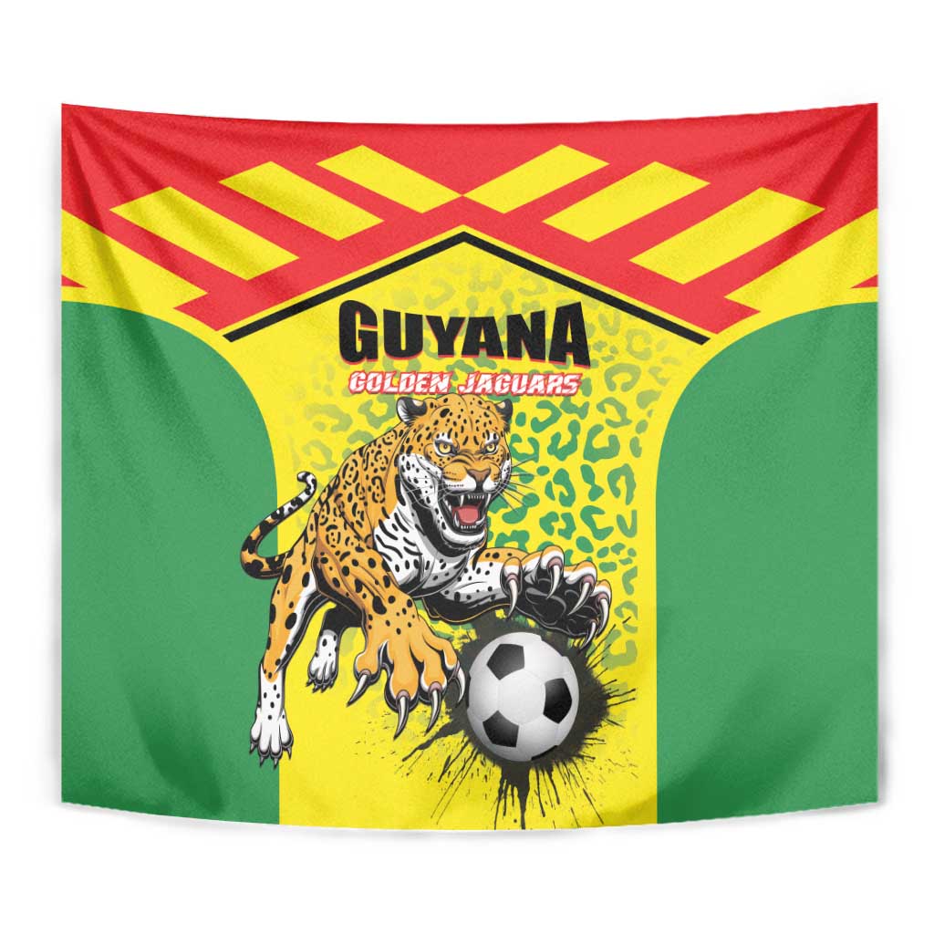 Football Guyana Tapestry Golden Jaguars