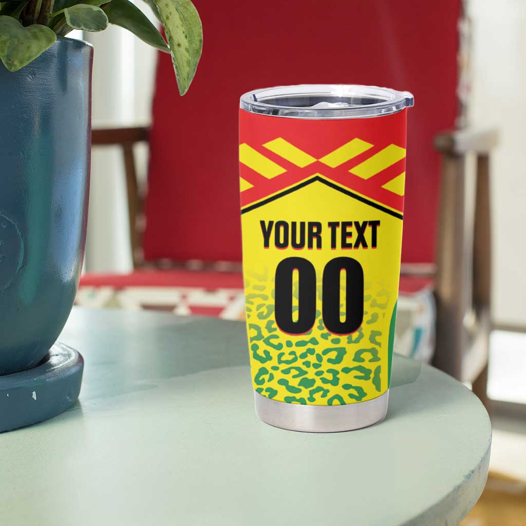 Custom Football Guyana Tumbler Cup Golden Jaguars