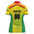 Custom Football Guyana Women Polo Shirt Golden Jaguars