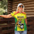 Custom Football Guyana Women Polo Shirt Golden Jaguars
