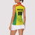 Custom Football Guyana Women Sleeveless Polo Shirt Golden Jaguars