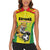 Custom Football Guyana Women Sleeveless Polo Shirt Golden Jaguars