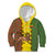 Ethiopia Kid Hoodie Ethiopian Lion Of Judah With African Pattern - Wonder Print Shop