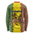 Ethiopia Long Sleeve Shirt Ethiopian Lion Of Judah With African Pattern LT01