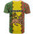 Ethiopia T Shirt Ethiopian Lion Of Judah With African Pattern - Wonder Print Shop