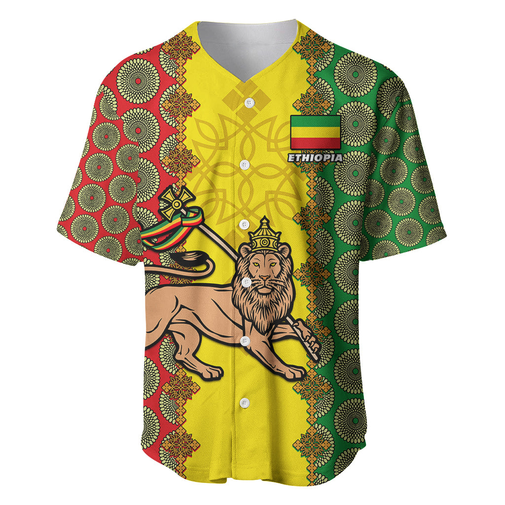 personalised-ethiopia-baseball-jersey-ethiopian-lion-of-judah-with-african-pattern