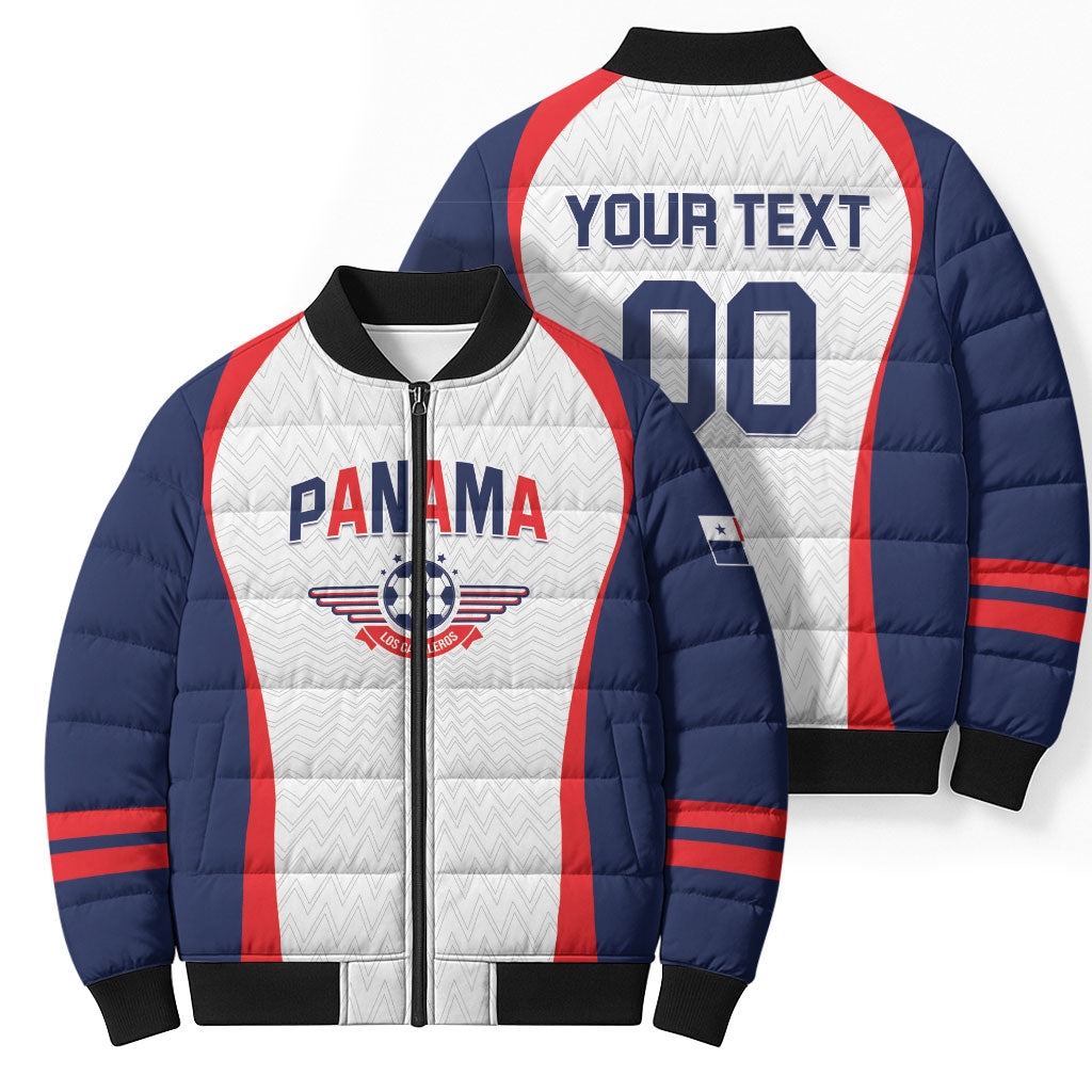 Custom Panama 2026 World Football Bomber Puffer Jacket Los Canaleros Go
