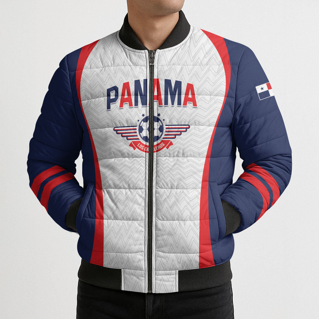 Custom Panama 2026 World Football Bomber Puffer Jacket Los Canaleros Go