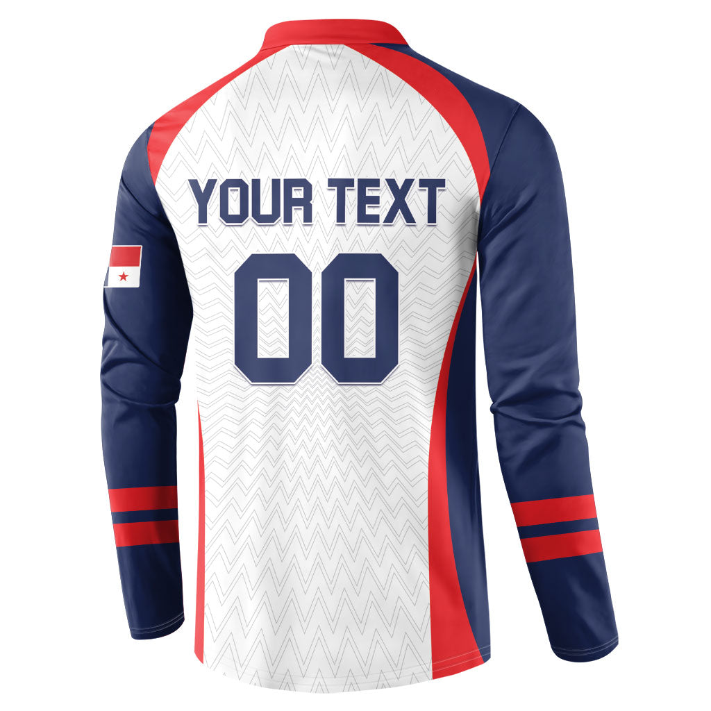 Custom Panama 2026 World Football Button Sweatshirt Los Canaleros Go