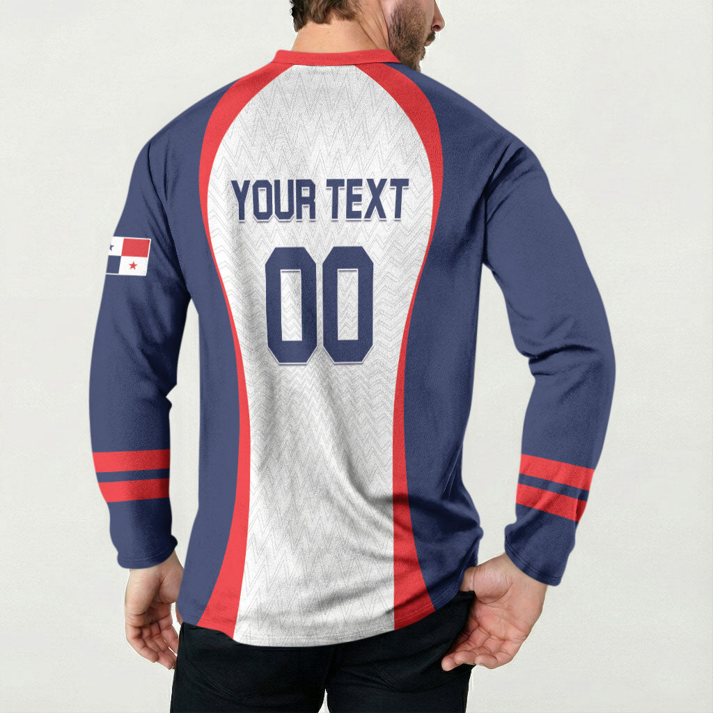 Custom Panama 2026 World Football Button Sweatshirt Los Canaleros Go