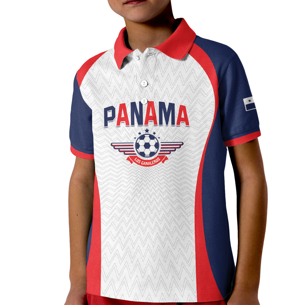 Custom Panama 2026 World Football Kid Polo Shirt Los Canaleros Go