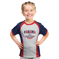 Custom Panama 2026 World Football Kid T Shirt Los Canaleros Go