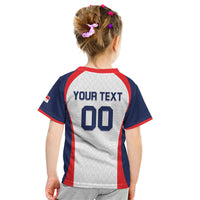 Custom Panama 2026 World Football Kid T Shirt Los Canaleros Go