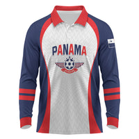 Custom Panama 2026 World Football Long Sleeve Polo Shirt Los Canaleros Go