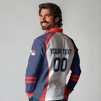 Custom Panama 2026 World Football Long Sleeve Polo Shirt Los Canaleros Go