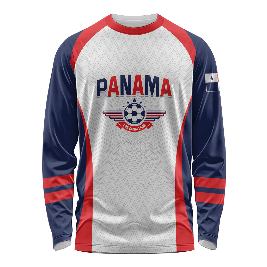 Custom Panama 2026 World Football Long Sleeve Shirt Los Canaleros Go