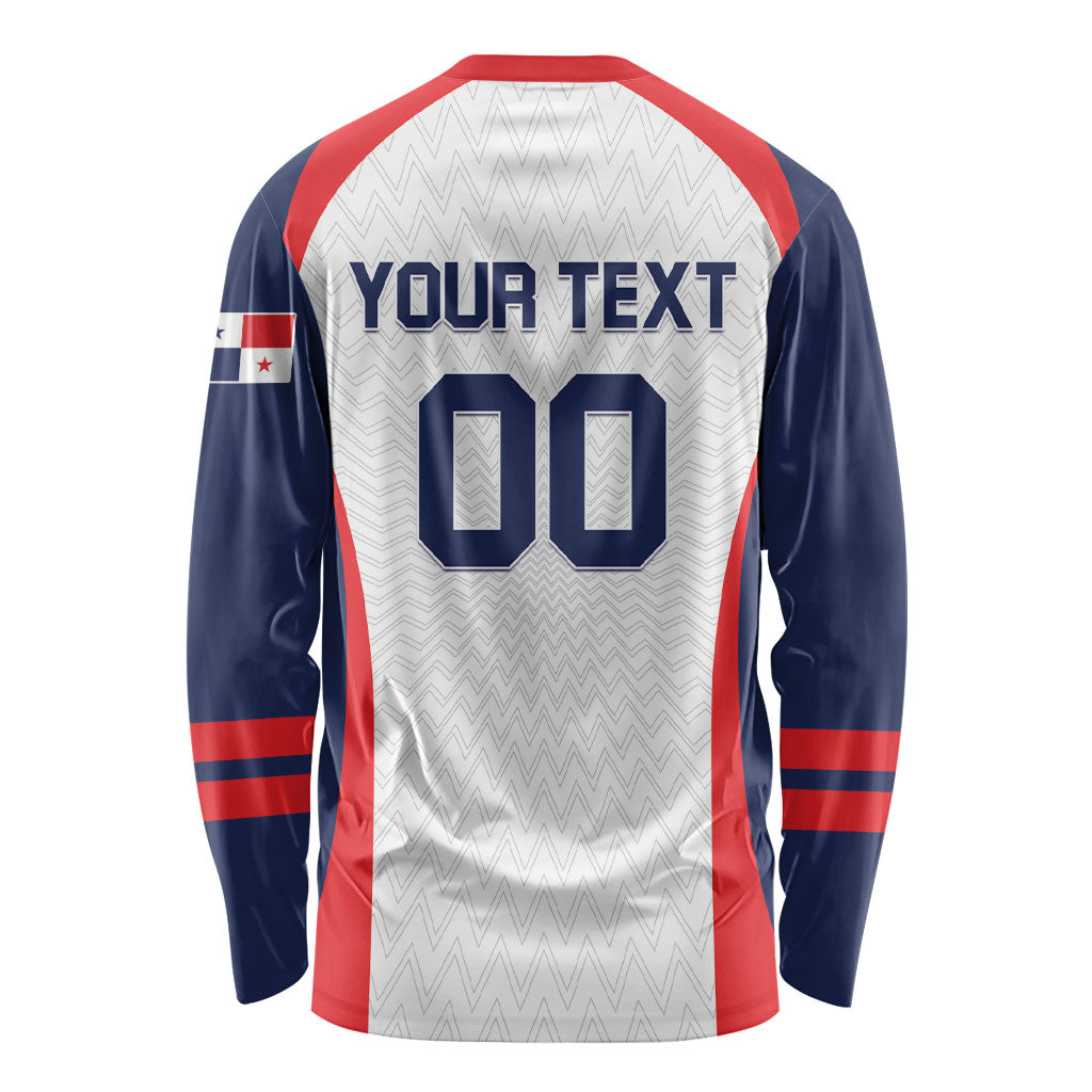 Custom Panama 2026 World Football Long Sleeve Shirt Los Canaleros Go