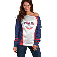 Custom Panama 2026 World Football Off Shoulder Sweater Los Canaleros Go