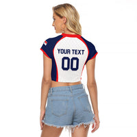 Custom Panama 2026 World Football Raglan Cropped T Shirt Los Canaleros Go