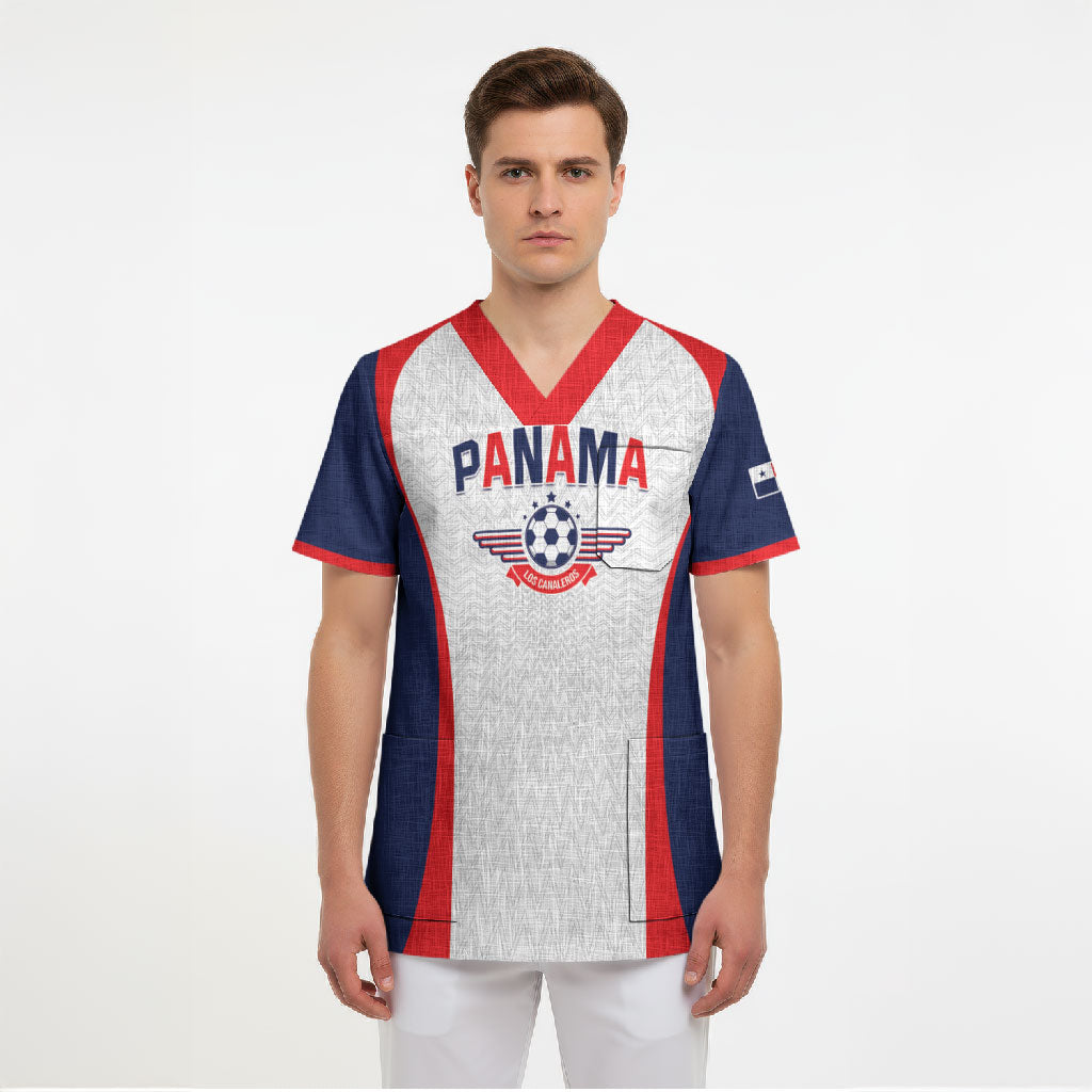 Custom Panama 2026 World Football Scrub Top Los Canaleros Go