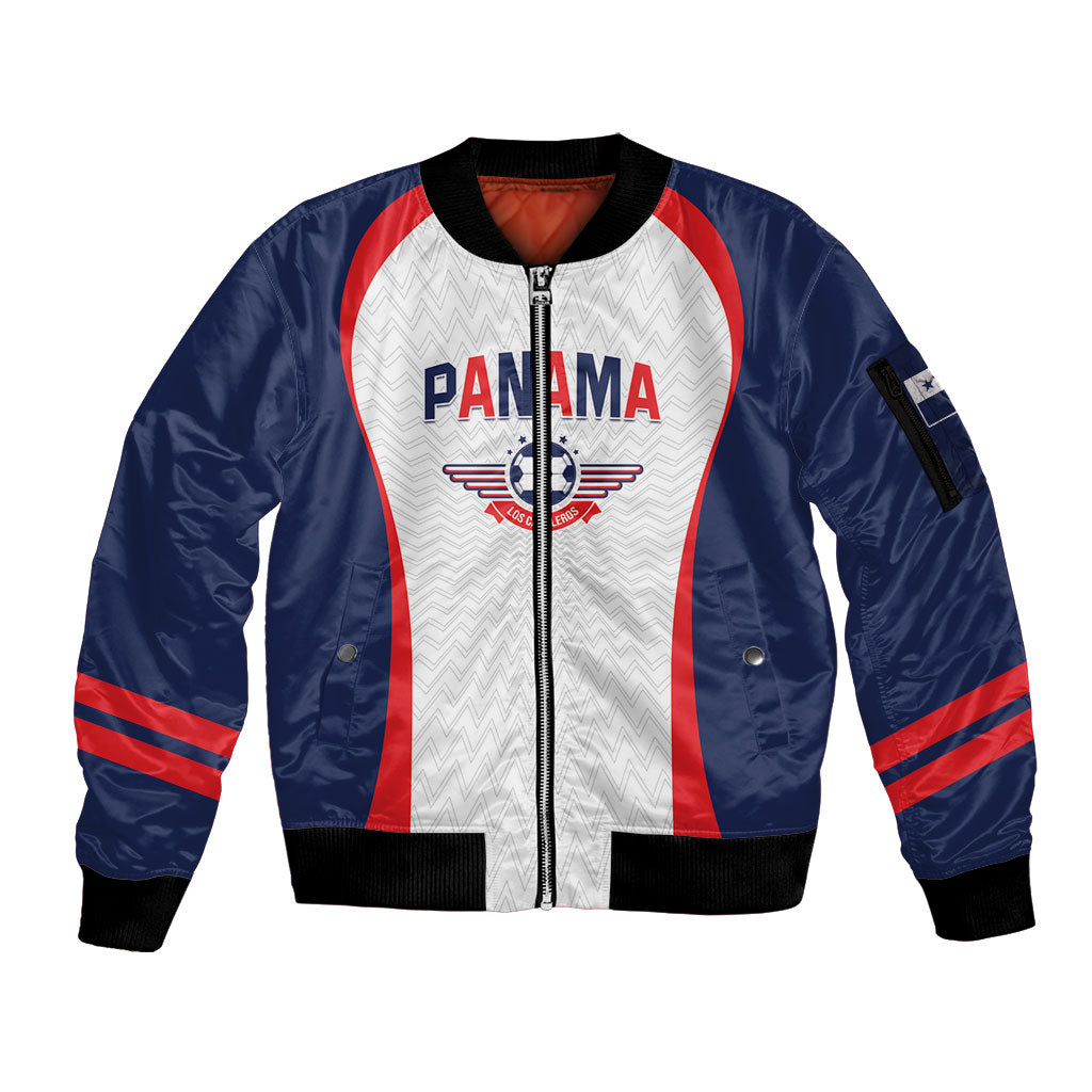 Custom Panama 2026 World Football Sleeve Zip Bomber Jacket Los Canaleros Go