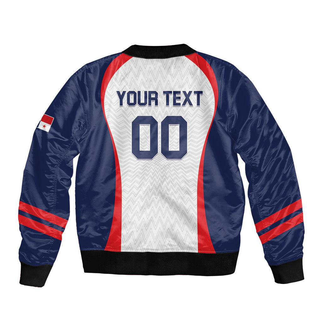 Custom Panama 2026 World Football Sleeve Zip Bomber Jacket Los Canaleros Go