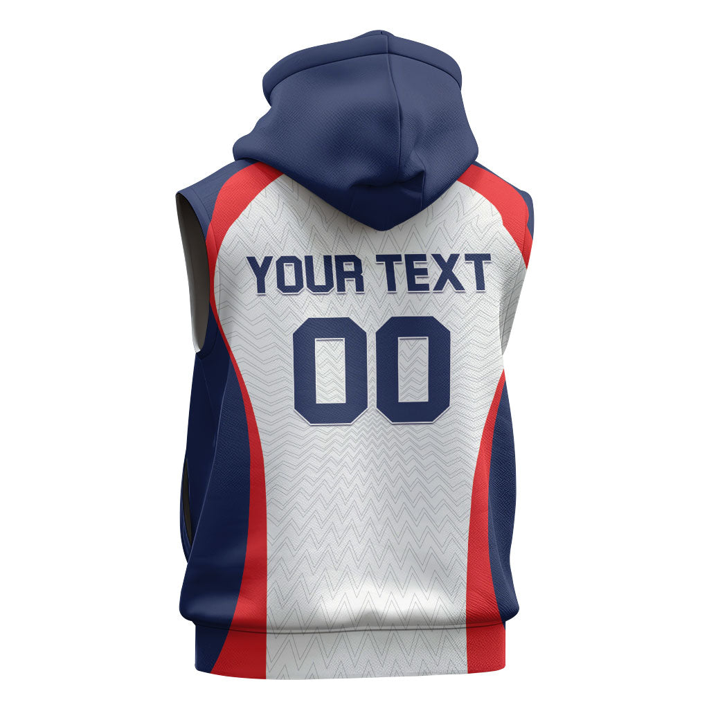 Custom Panama 2026 World Football Sleeveless Hoodie Los Canaleros Go