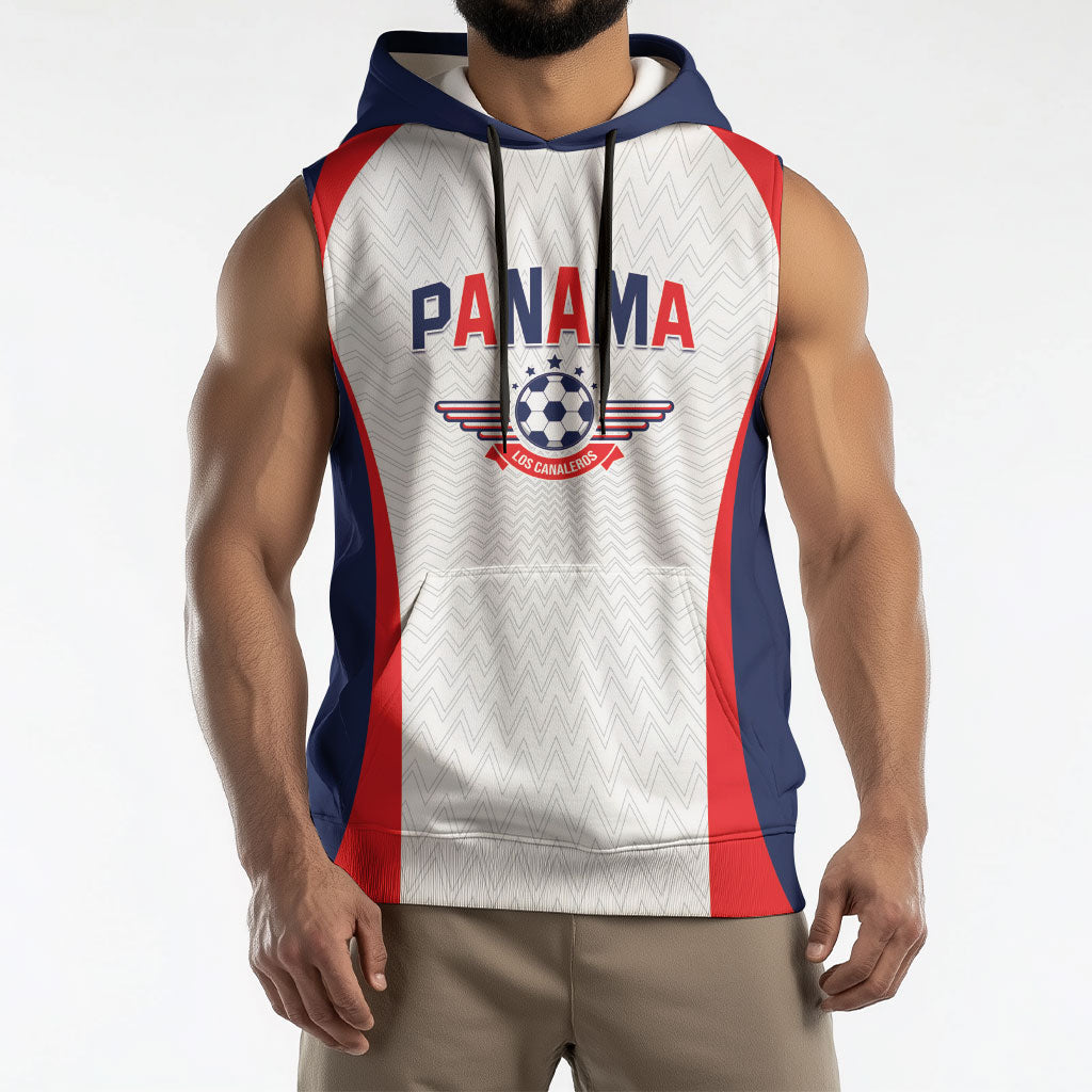 Custom Panama 2026 World Football Sleeveless Hoodie Los Canaleros Go