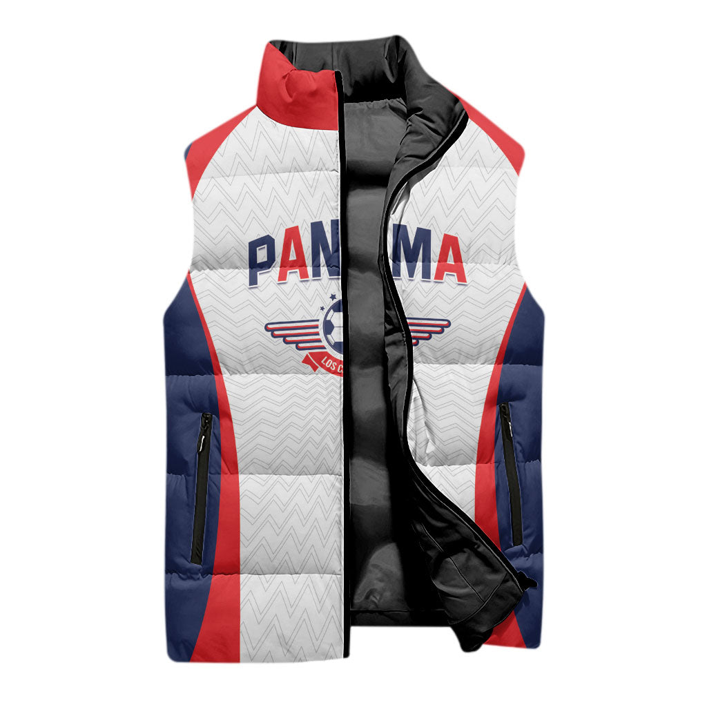 Custom Panama 2026 World Football Sleeveless Puffer Jacket Los Canaleros Go