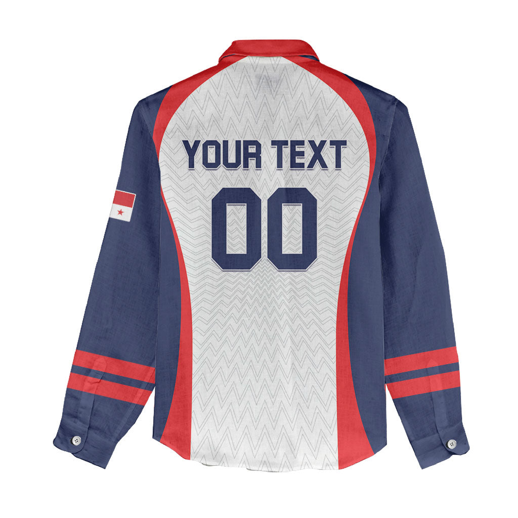 Custom Panama 2026 World Football Women Casual Shirt Los Canaleros Go