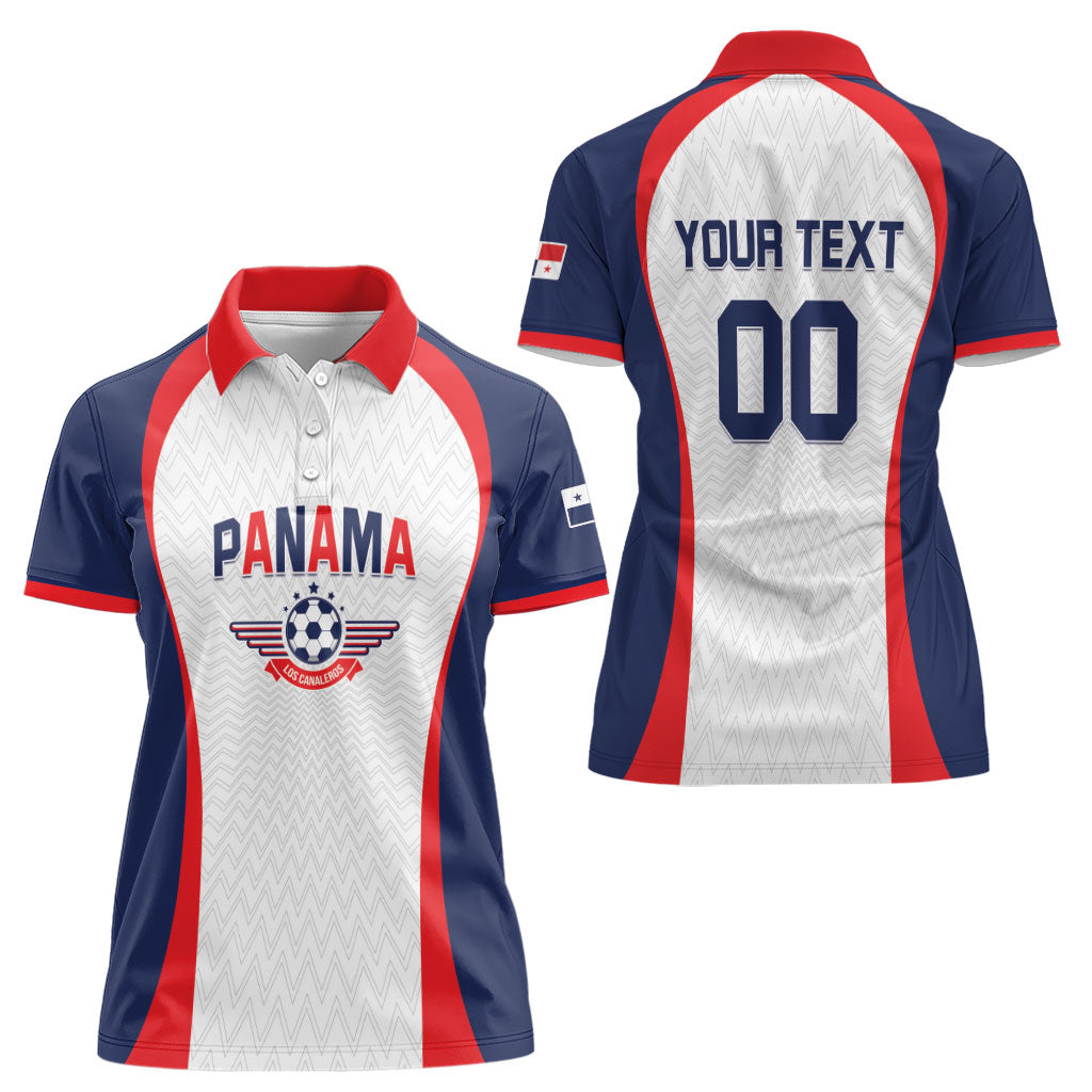 Custom Panama 2026 World Football Women Polo Shirt Los Canaleros Go