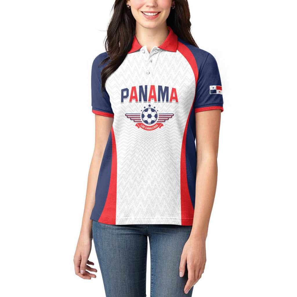 Custom Panama 2026 World Football Women Polo Shirt Los Canaleros Go