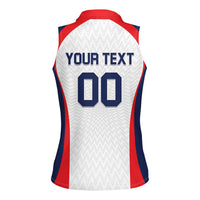 Custom Panama 2026 World Football Women Sleeveless Polo Shirt Los Canaleros Go