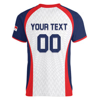 Custom Panama 2026 World Football Women V-Neck T-Shirt Los Canaleros Go
