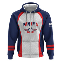 Custom Panama 2026 World Football Zip Hoodie Los Canaleros Go