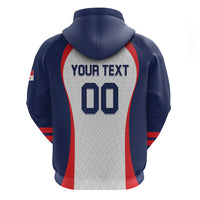 Custom Panama 2026 World Football Zip Hoodie Los Canaleros Go