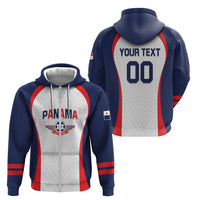 Custom Panama 2026 World Football Zip Hoodie Los Canaleros Go
