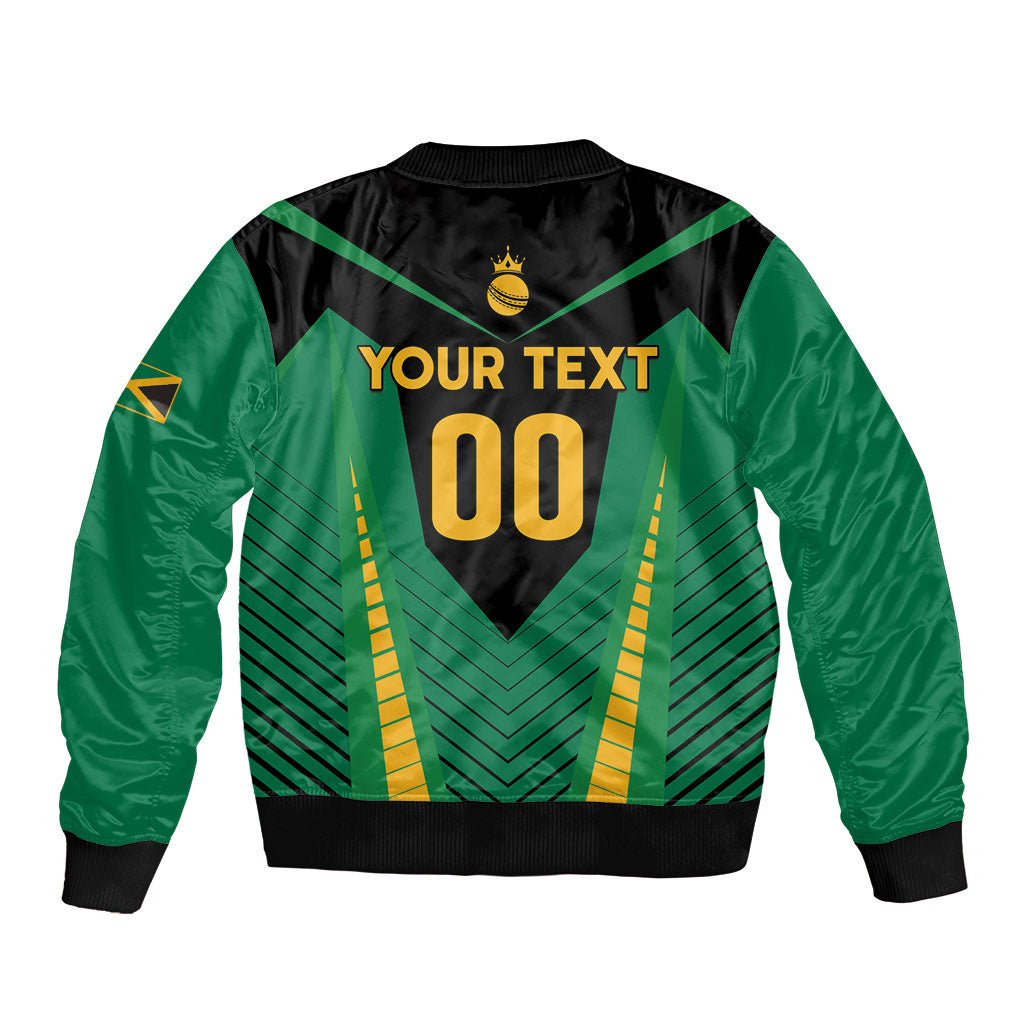 Custom Jamaica 2026 Cricket Kingsmen Bomber Jacket We Are Tallawah