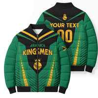 Custom Jamaica 2026 Cricket Kingsmen Bomber Puffer Jacket We Are Tallawah